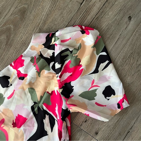 SHEIN White and Black One Shoulder Sundress - Picture 5 of 5